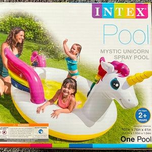 Intex Kiddie Pool Mystic Unicorn Spray Pool